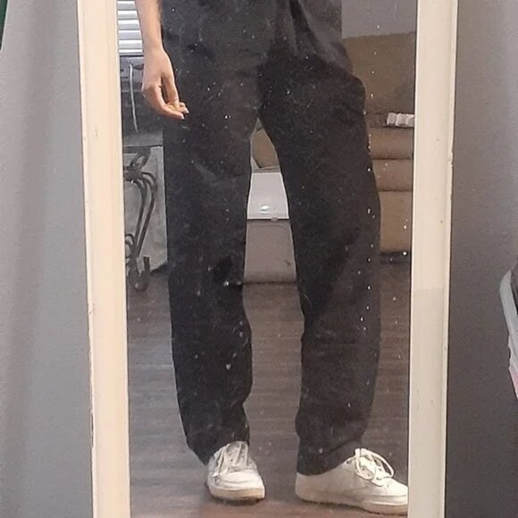 New Djerf Avenue Breezy high rise straight leg baggy organic cotton trouser pant - Picture 6 of 15